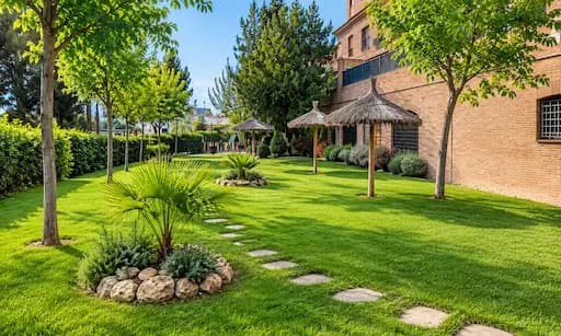 Jardín cuidado en Ciudad Real